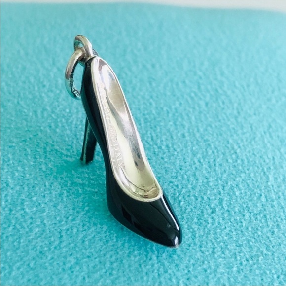 🎅Tiffany & Co. High Heel Charm Blue Enamel Bottom - Picture 2 of 11